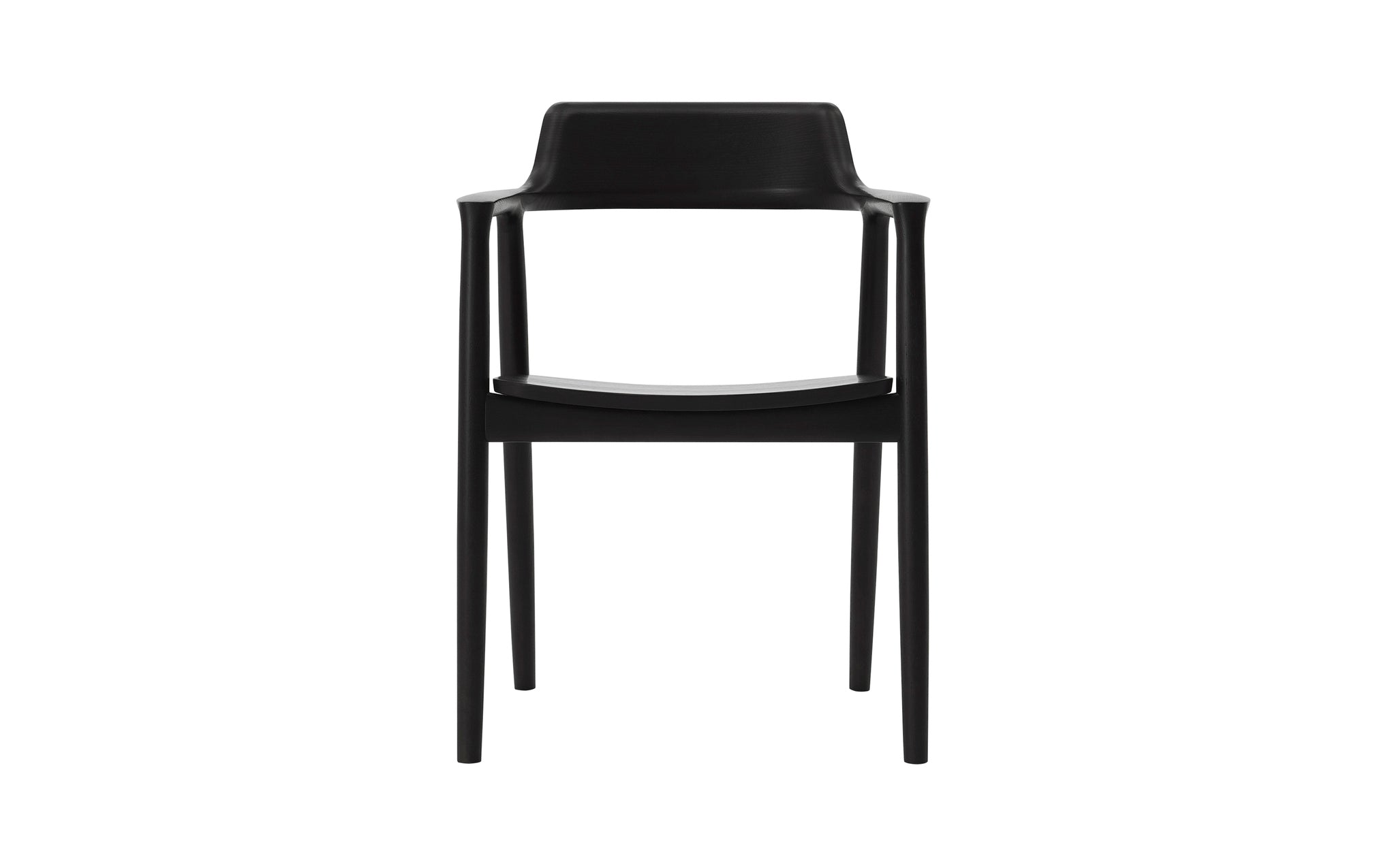 Hiroshima armchair - wooden seat