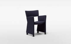 Crown armchair with castors