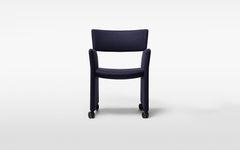 Crown armchair with castors