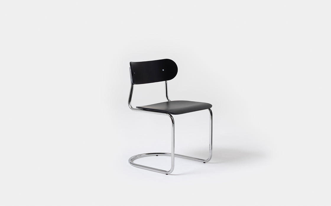 Ex-Display Archer cantilever chair - chrome & black