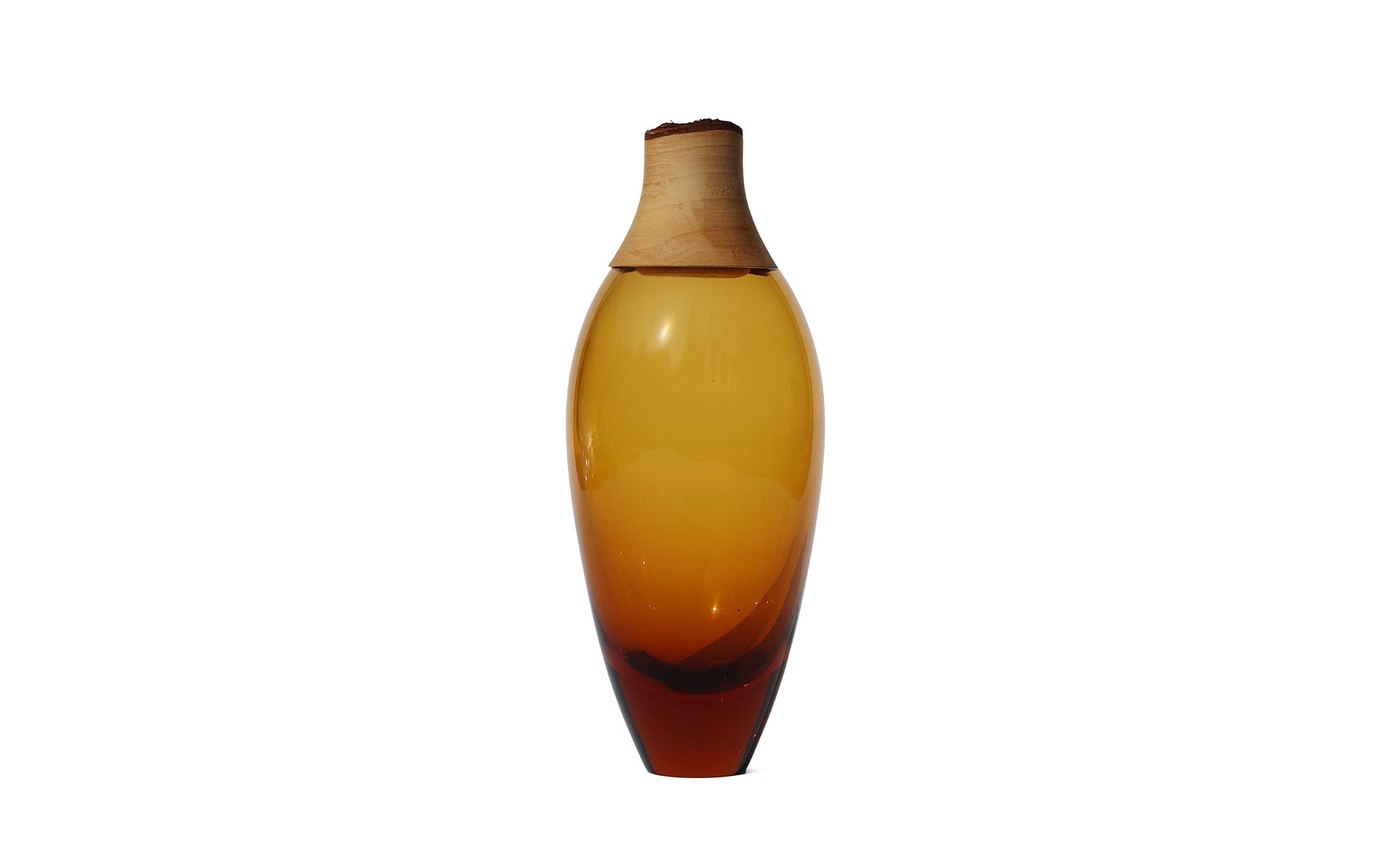 Matisse 1 stacking vessel - dark amber & larch