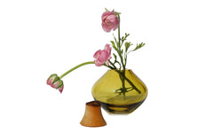 Matisse 2 stacking vessel - dark amber & larch