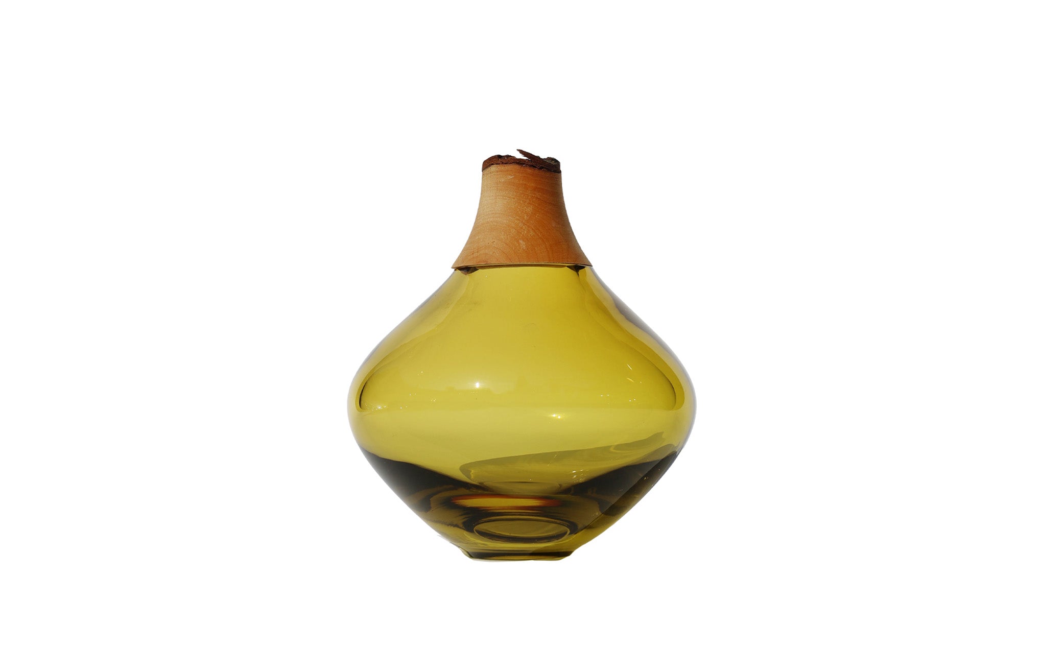 Matisse 2 stacking vessel - dark amber & larch