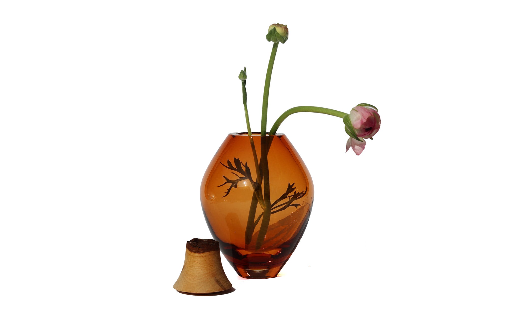 Matisse 3 stacking vessel - peach & acacia