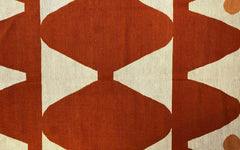 Modern Kelim – orange triangles w. orange dots