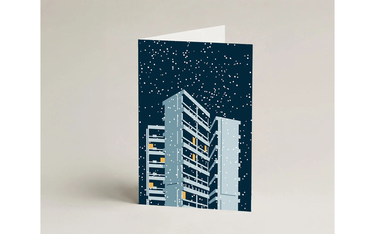 Modernist Estates Winter greeting cards - pack of 12