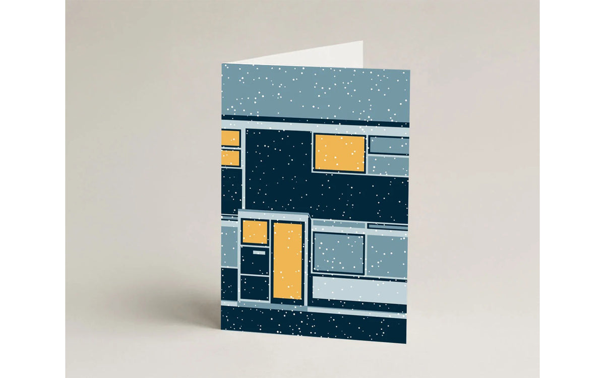 Modernist Estates Winter greeting cards - pack of 12