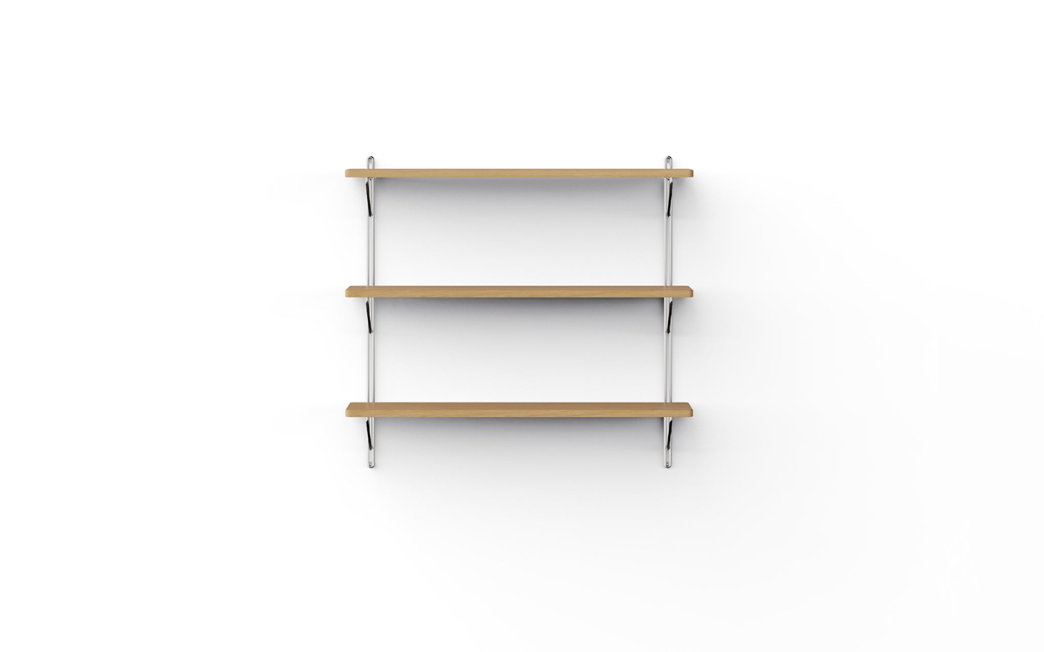 Inline wall shelving