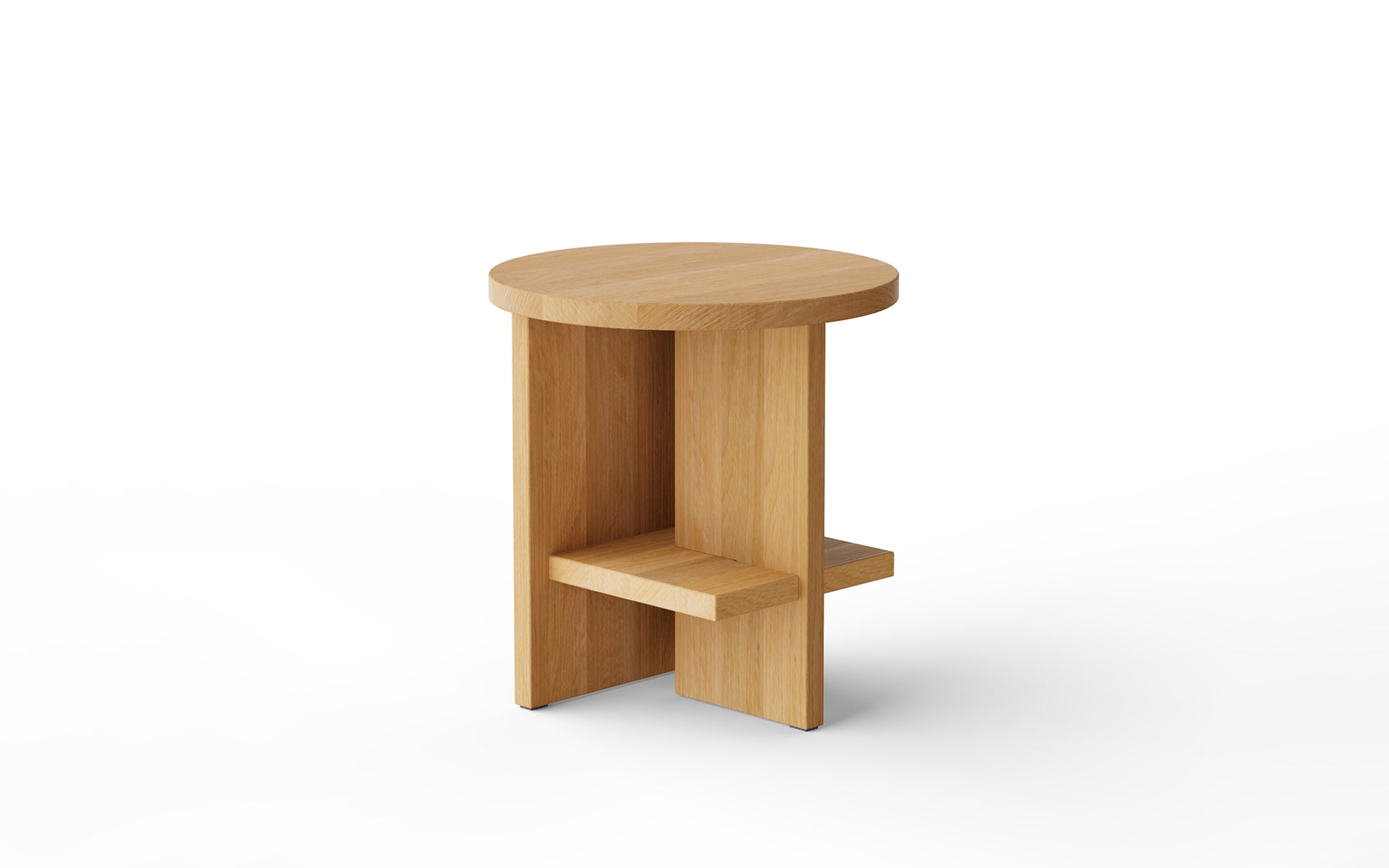 Tee round side table