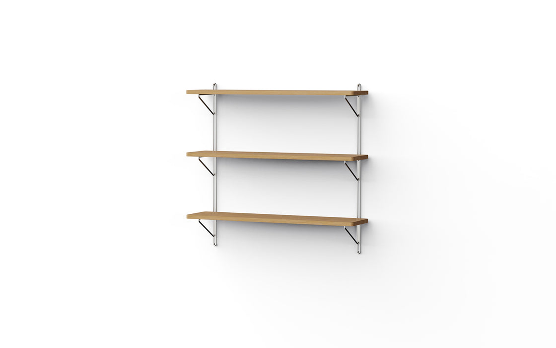 Inline wall shelving