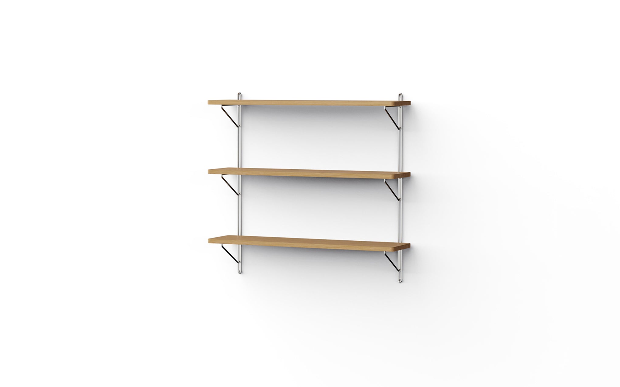 Inline wall shelving
