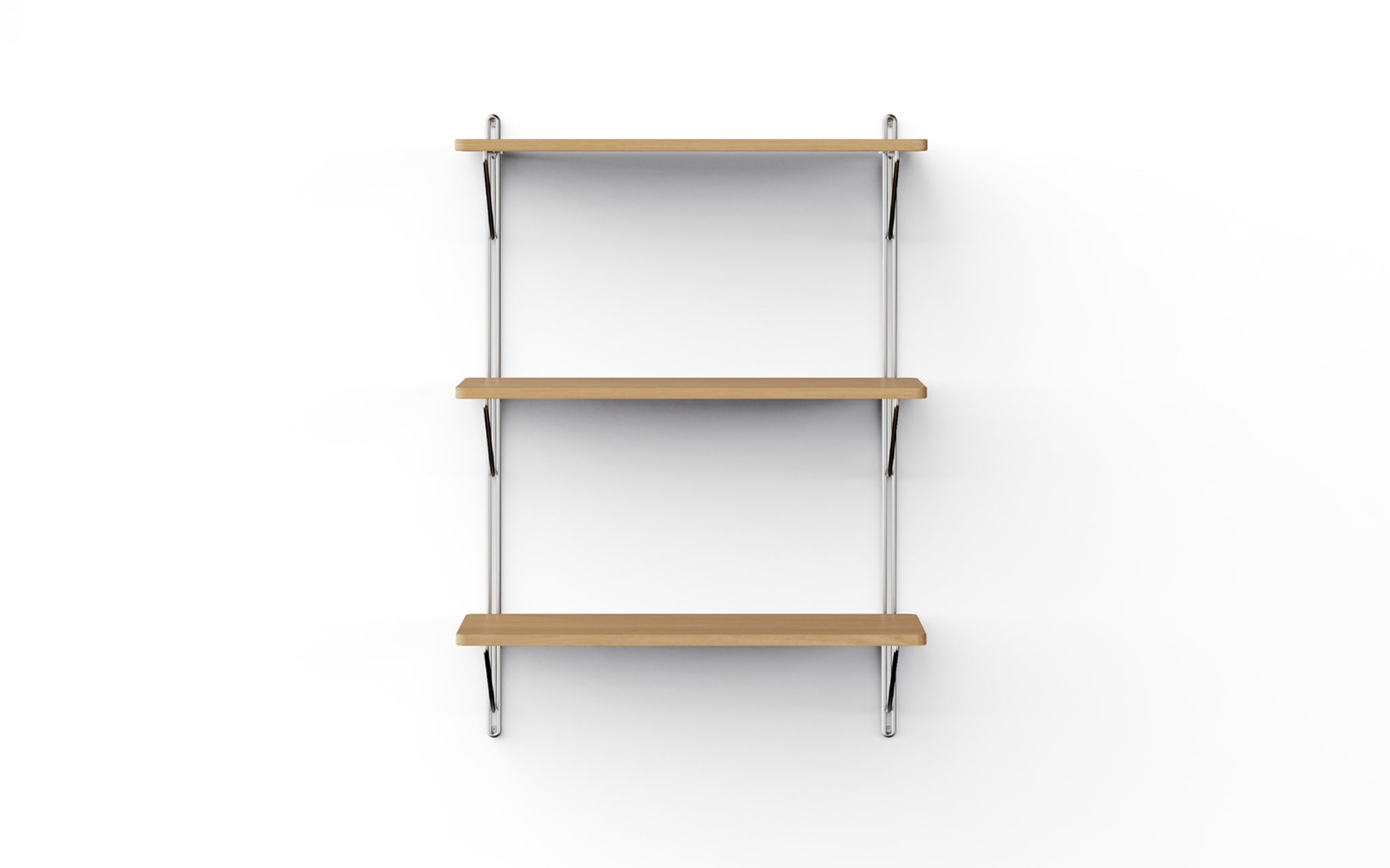 Inline wall shelving