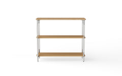 Inline floor shelving