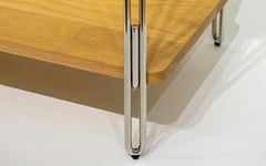 Inline floor shelving