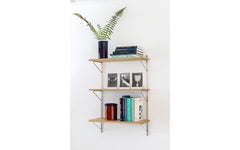 Inline wall shelving