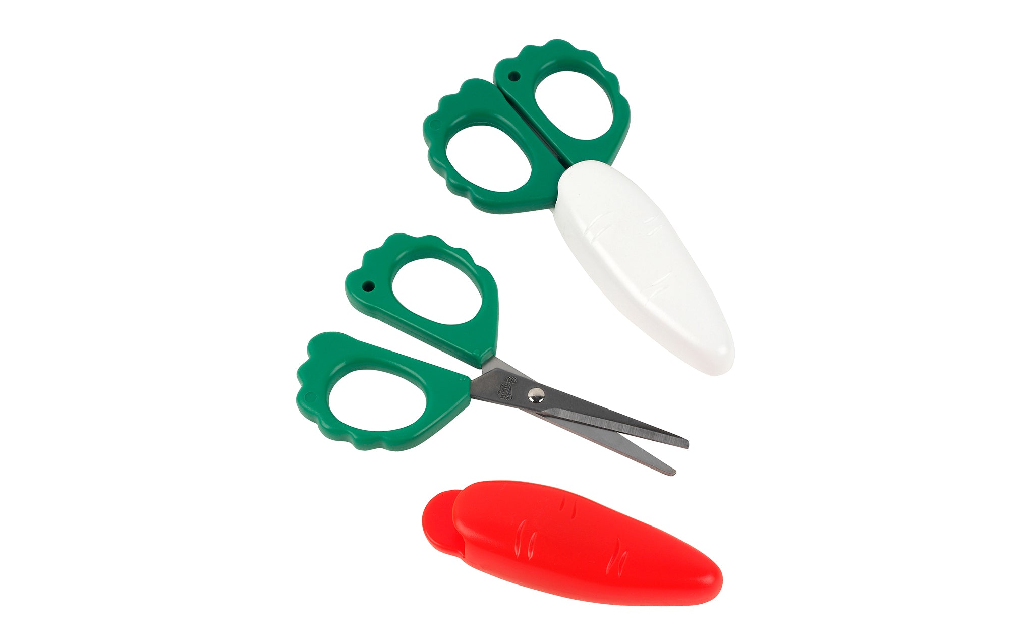 Fridge magnet scissors - carrot