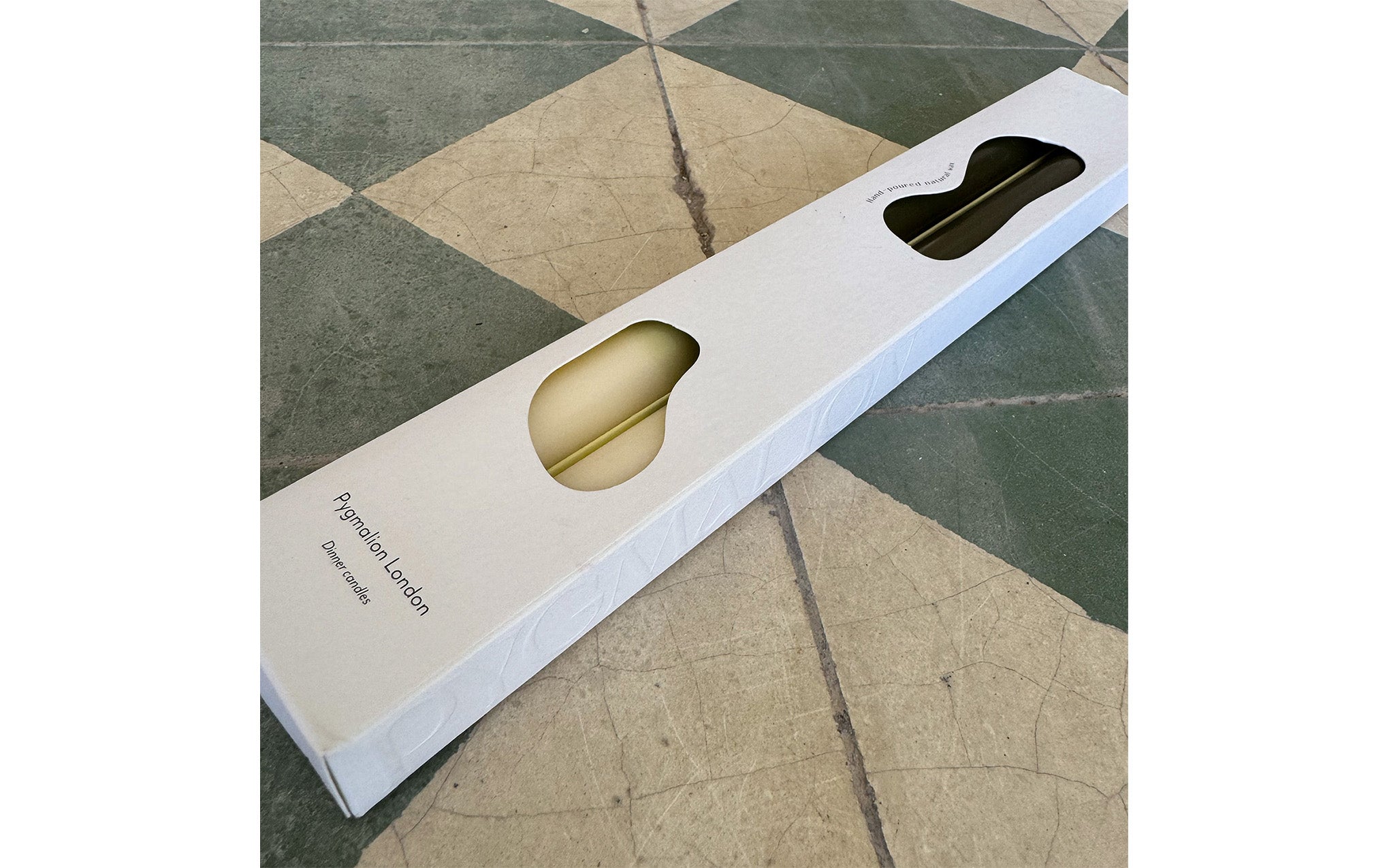 Olive dinner candles