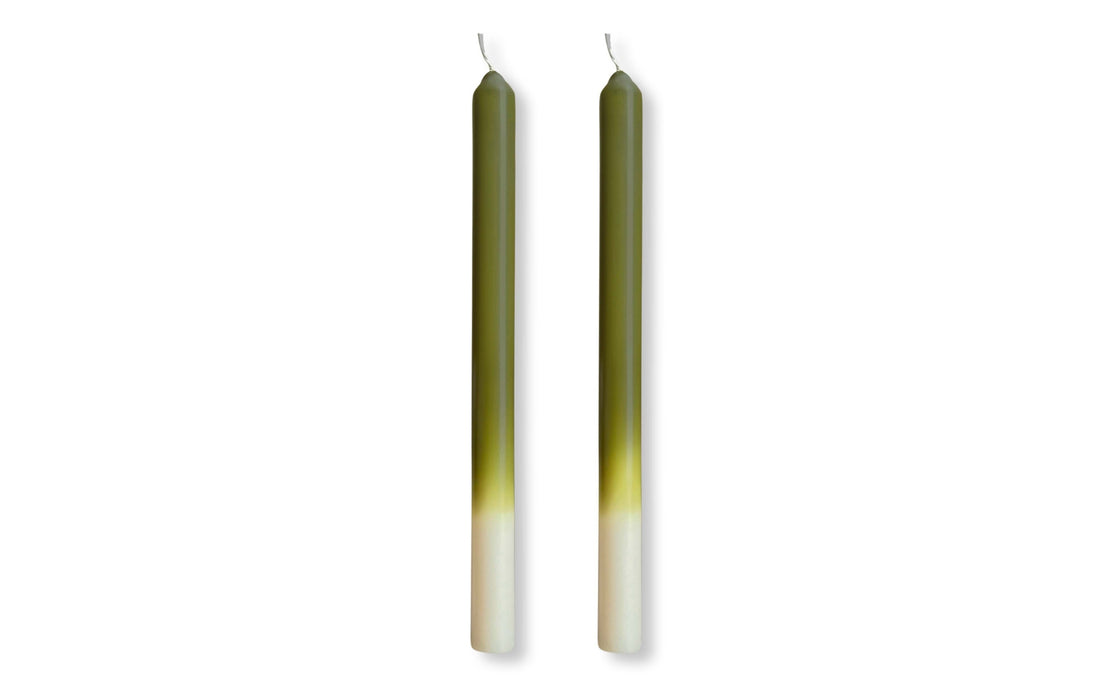 Olive dinner candles