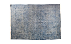 Vintage shaved rug - navy