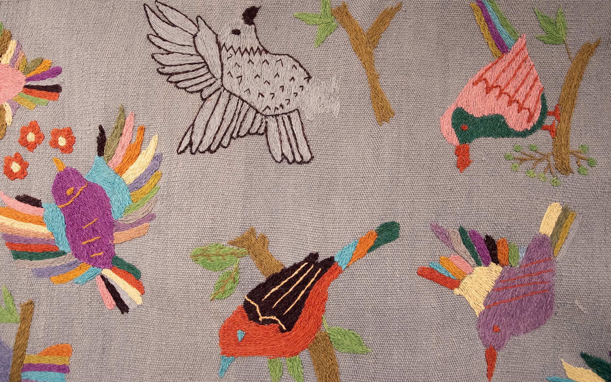 Suzani wall hanging - birds