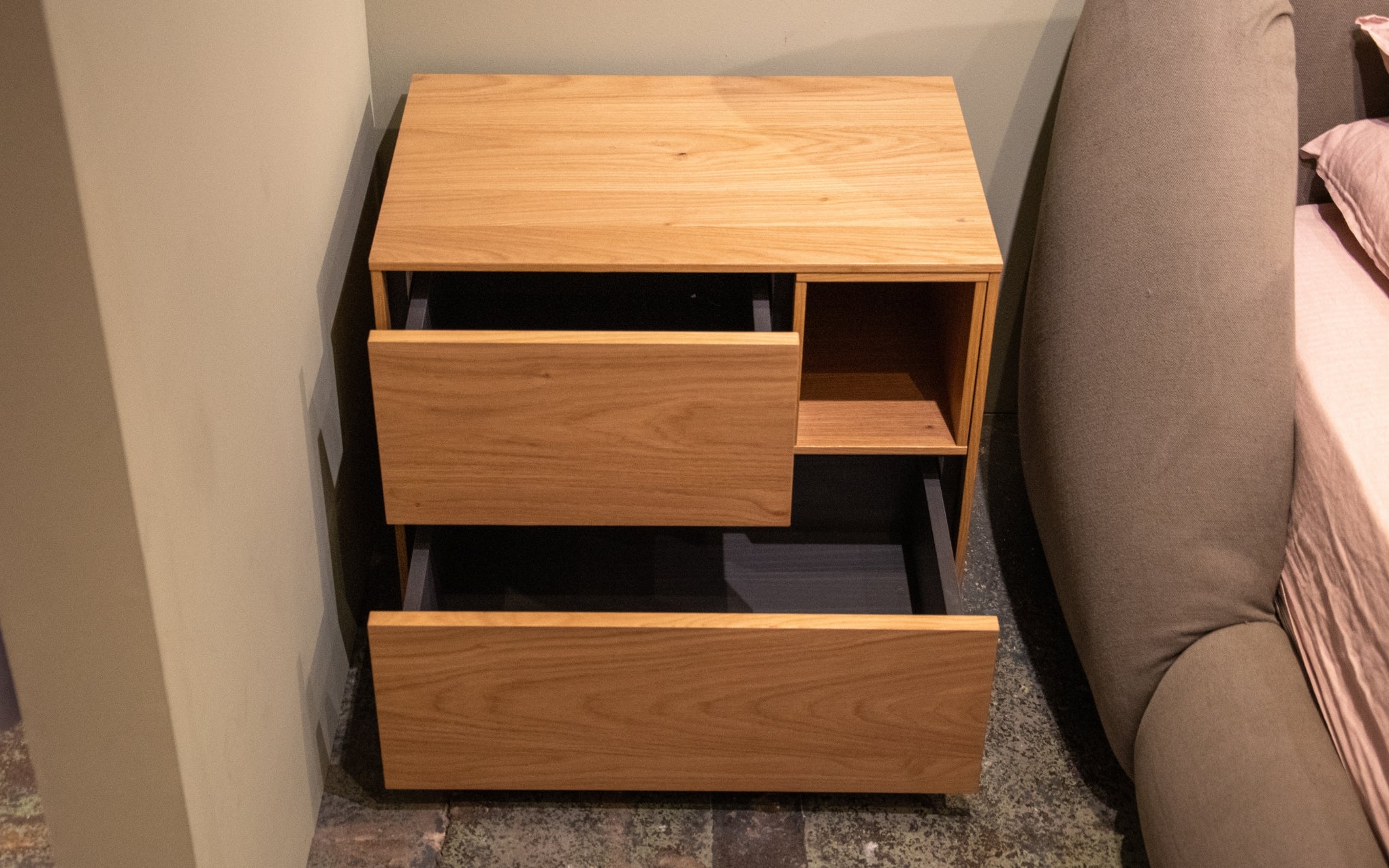 Ex-Display Ober bedside table - oak