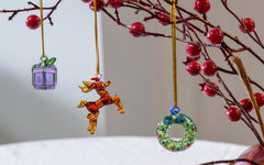 Ornament Merry #1 - set of 3