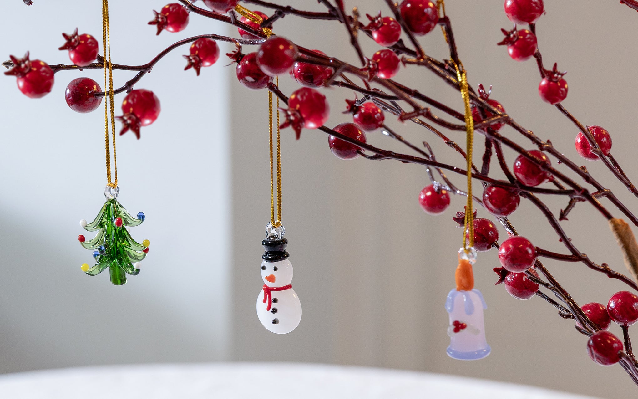 Ornament Merry #2 - set of 3