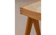 Low cane stool