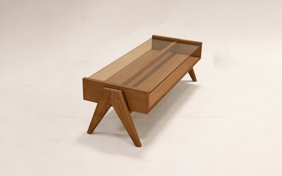 Coffee table - glass top