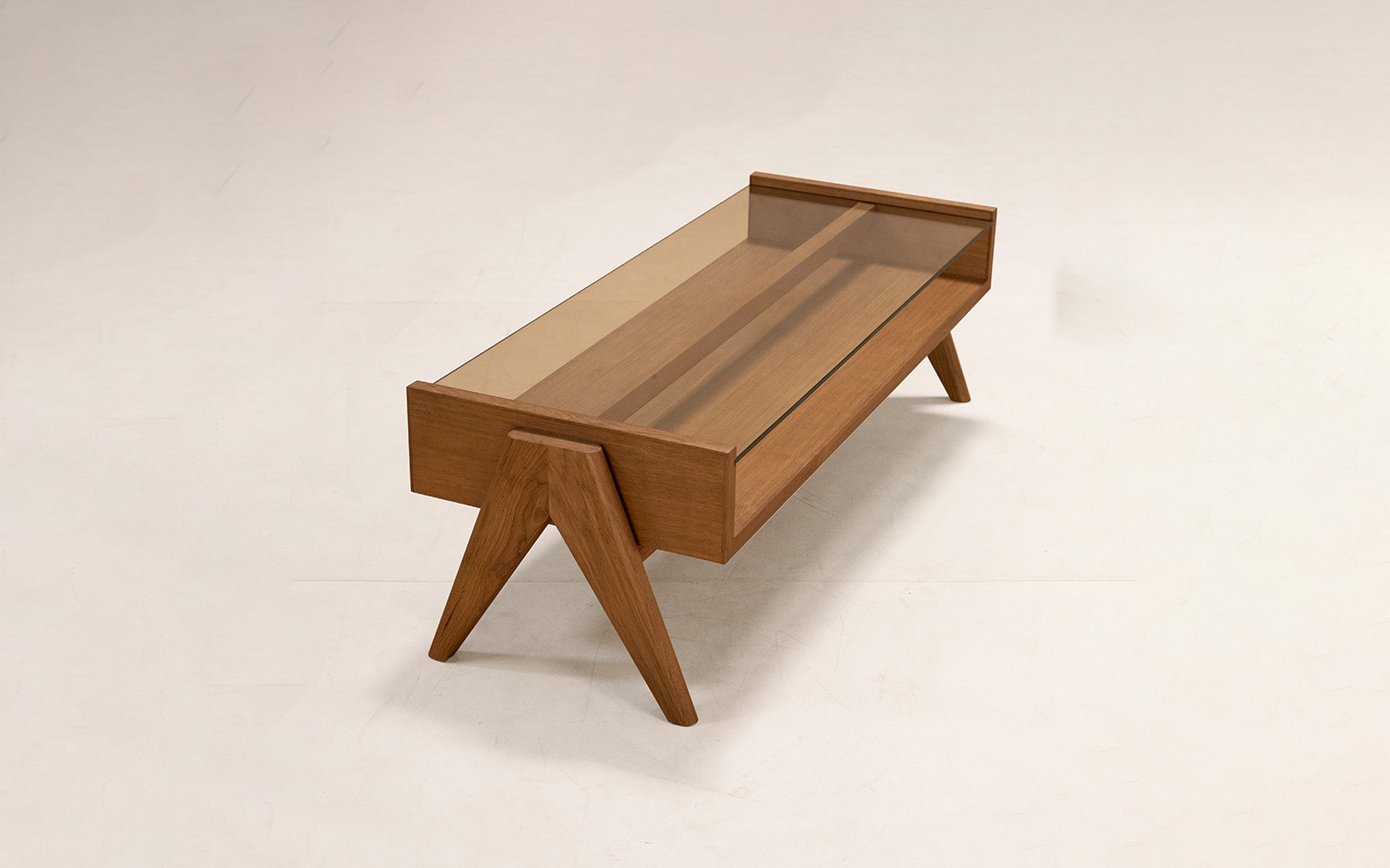 Coffee table - glass top