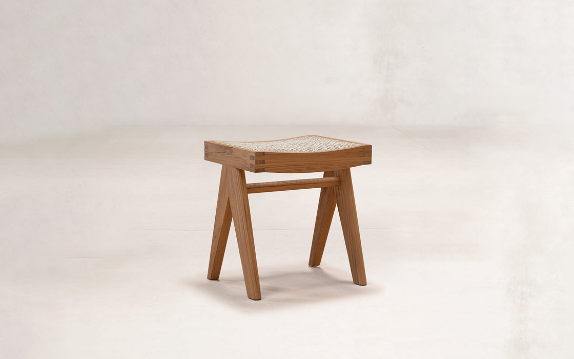 Low cane stool