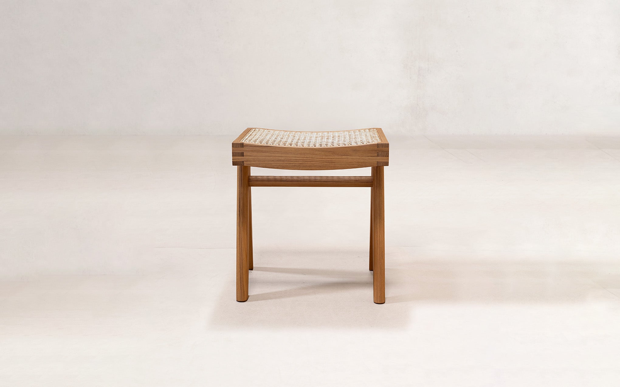 Low cane stool