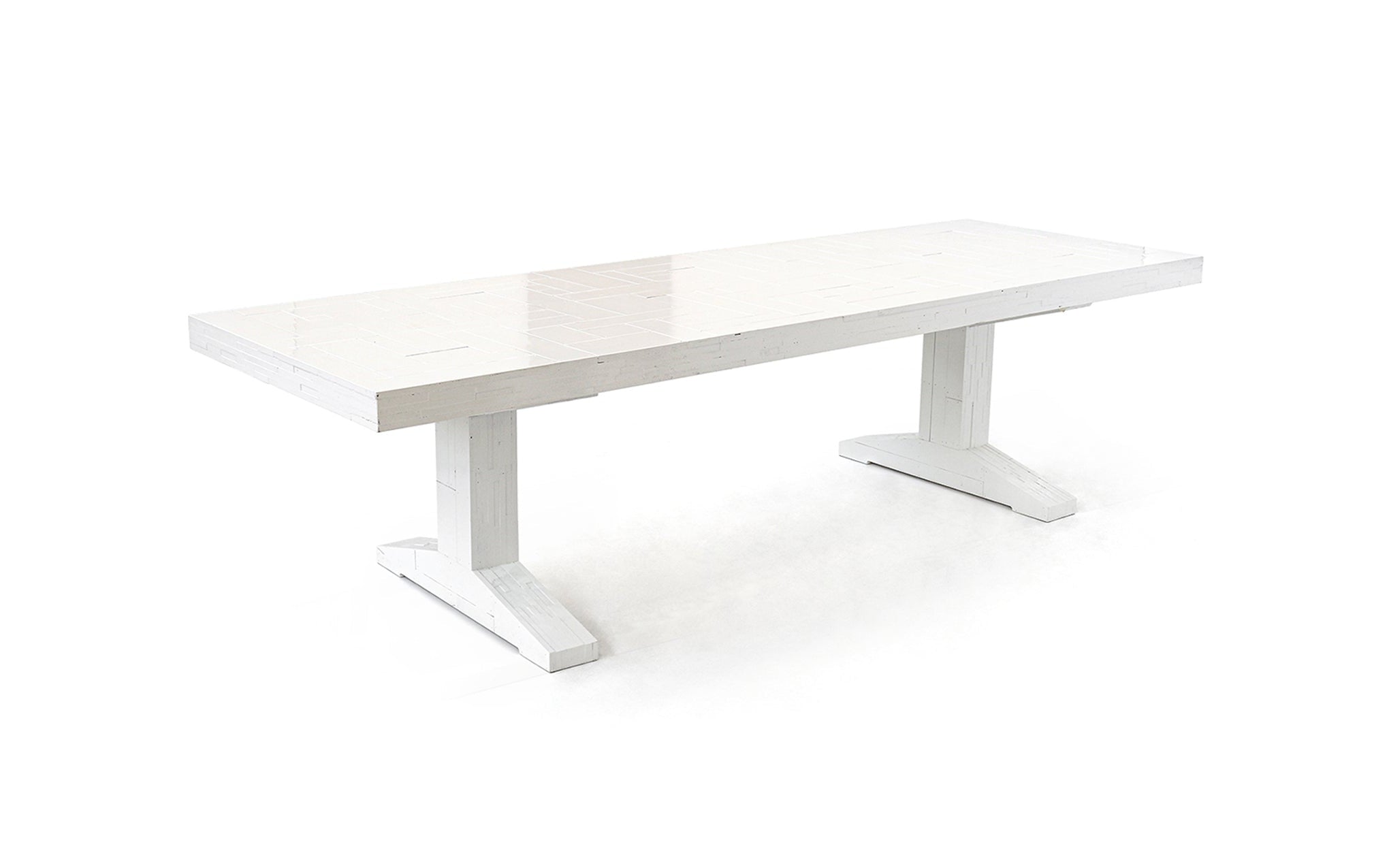 Ex-Display Waste table in plywood white