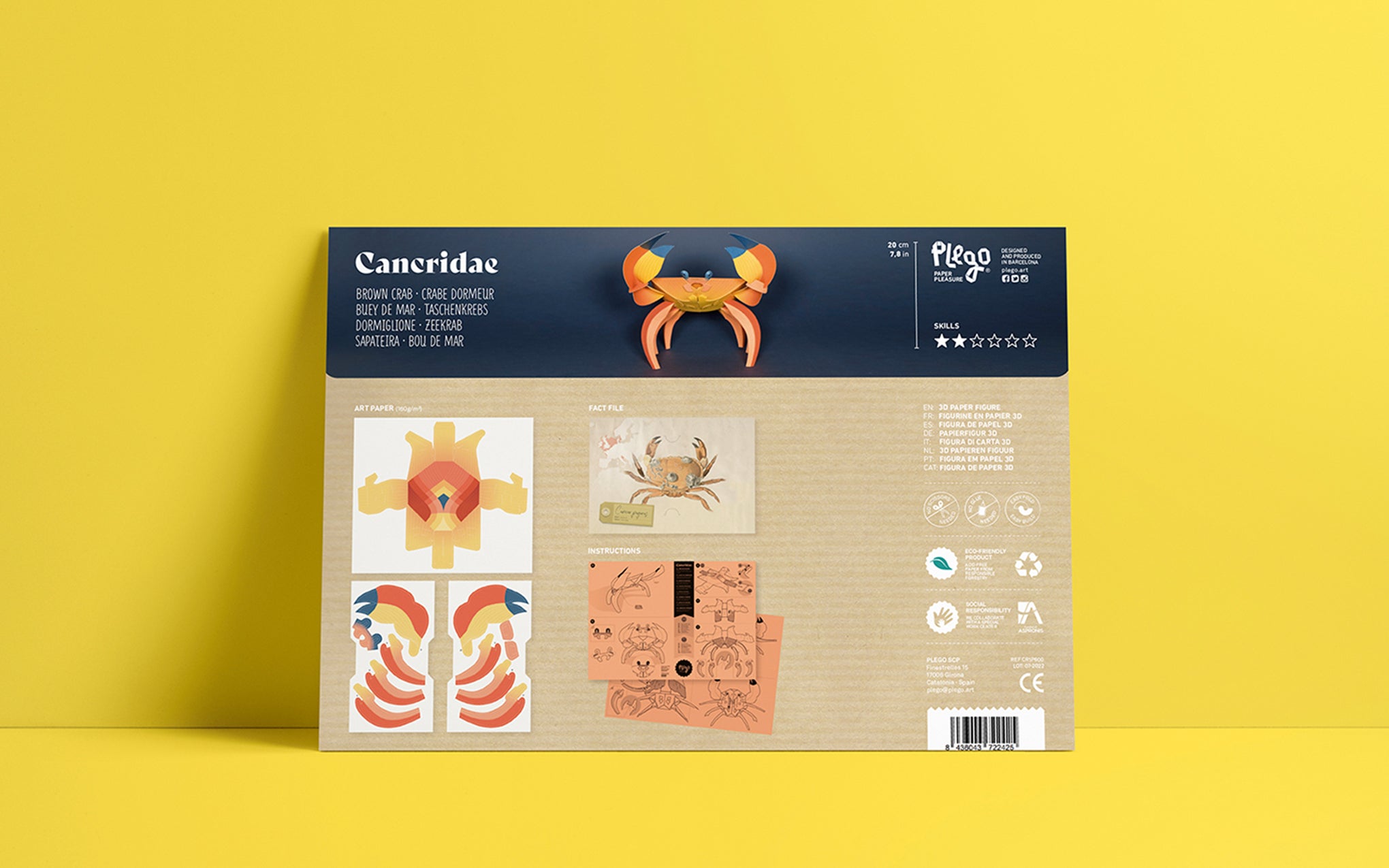 3D Paper Model - Cancridae (Crab)