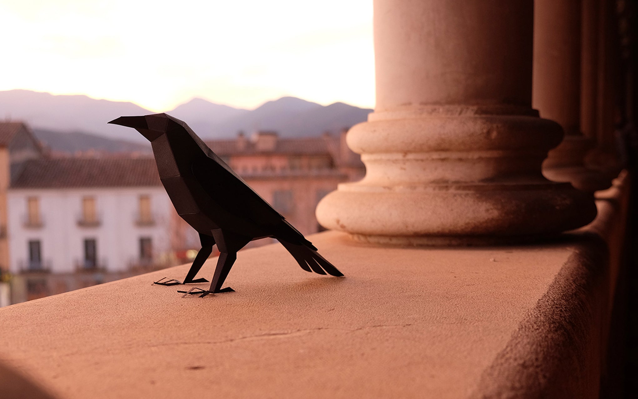 3D Paper Model - Corvus Corvax (Raven)