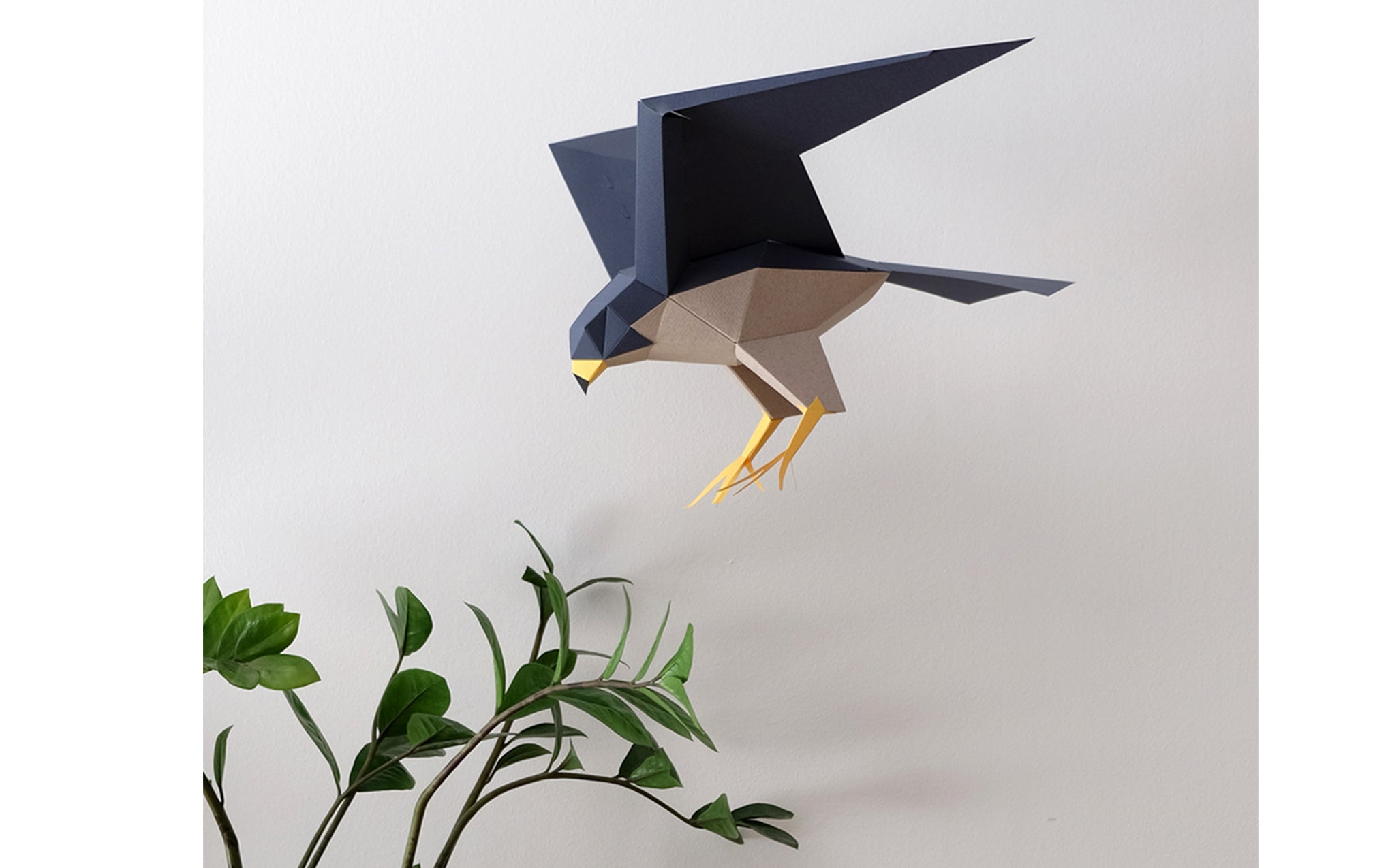 3D Paper Model - Falco Peregrinus (Peregrine Falcon)
