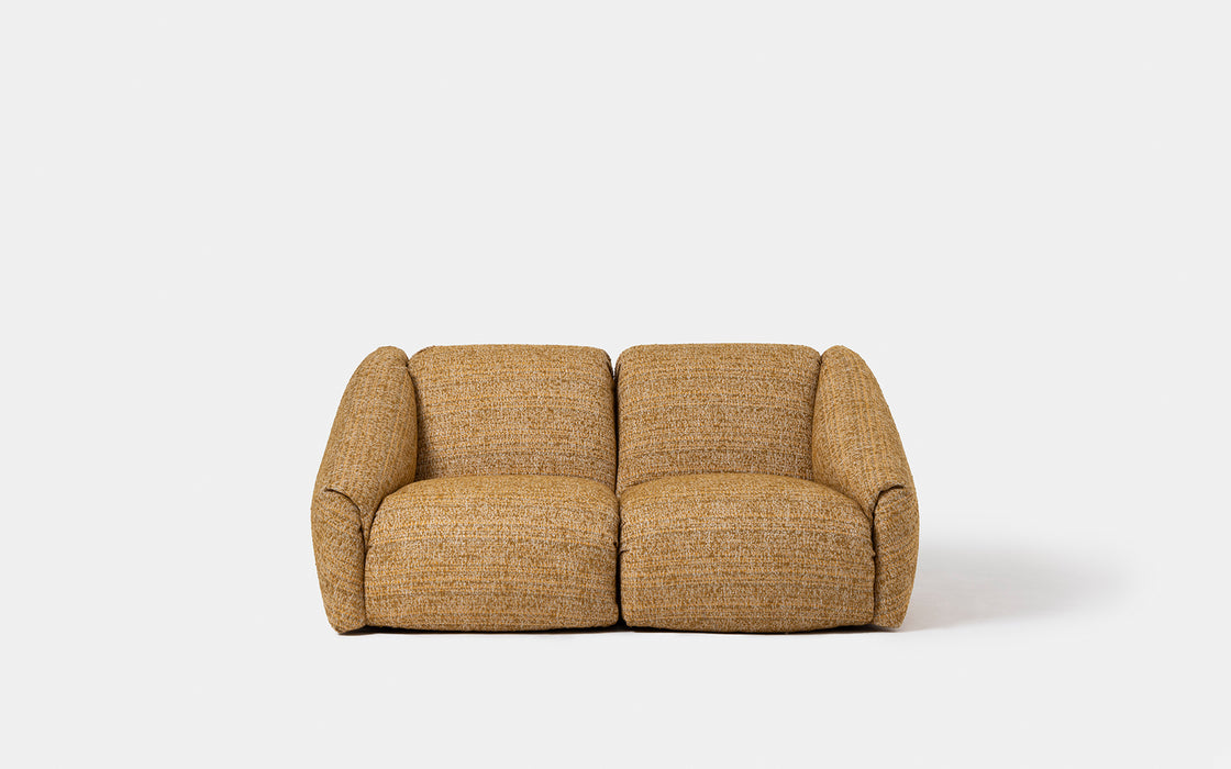 Puffer two seat sofa - compact