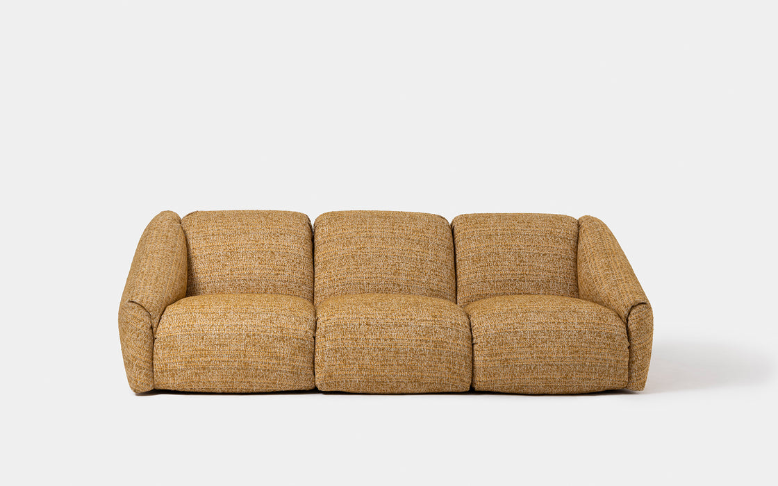 Puffer three seat sofa - compact