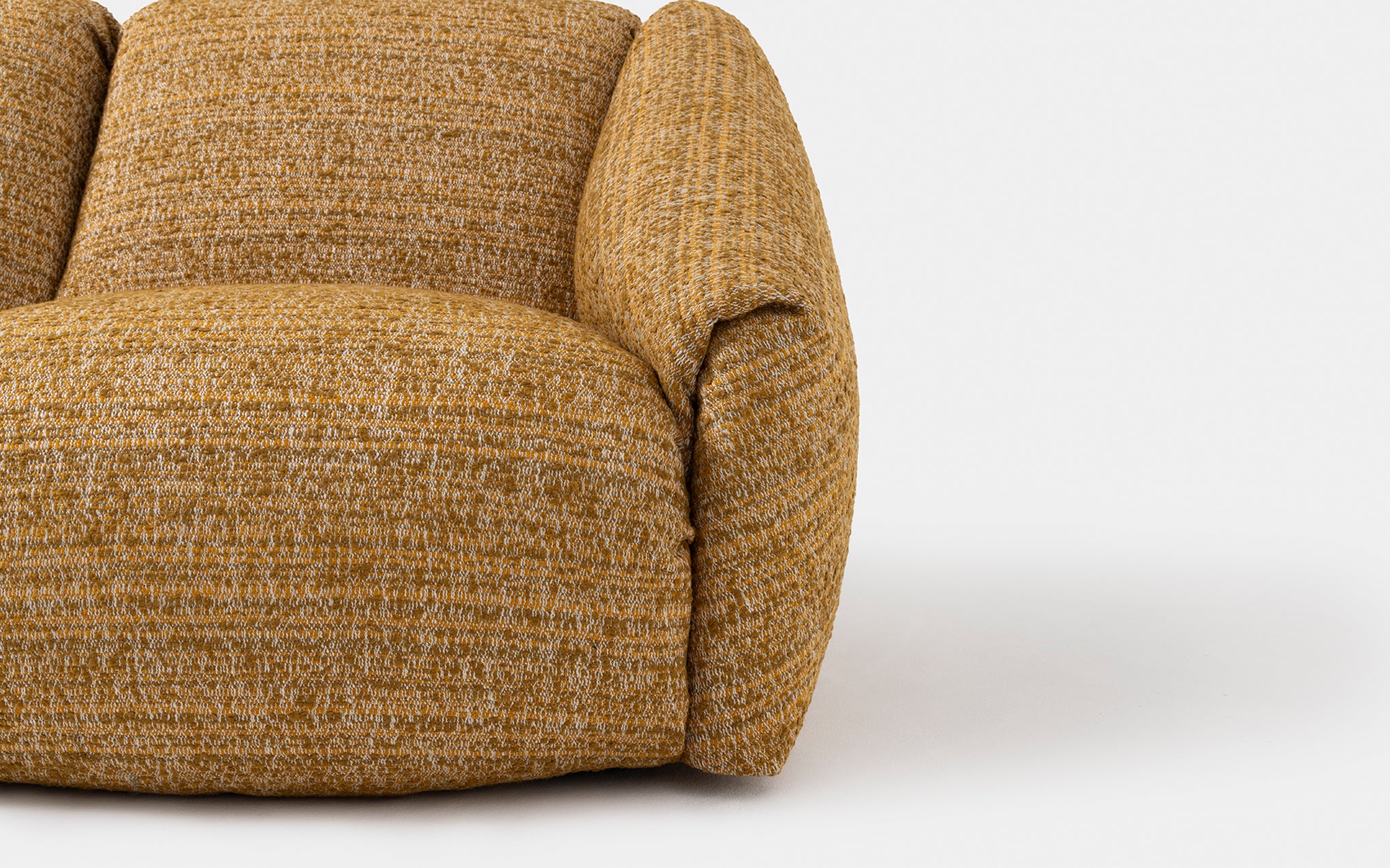 Puffer three seat sofa - formal