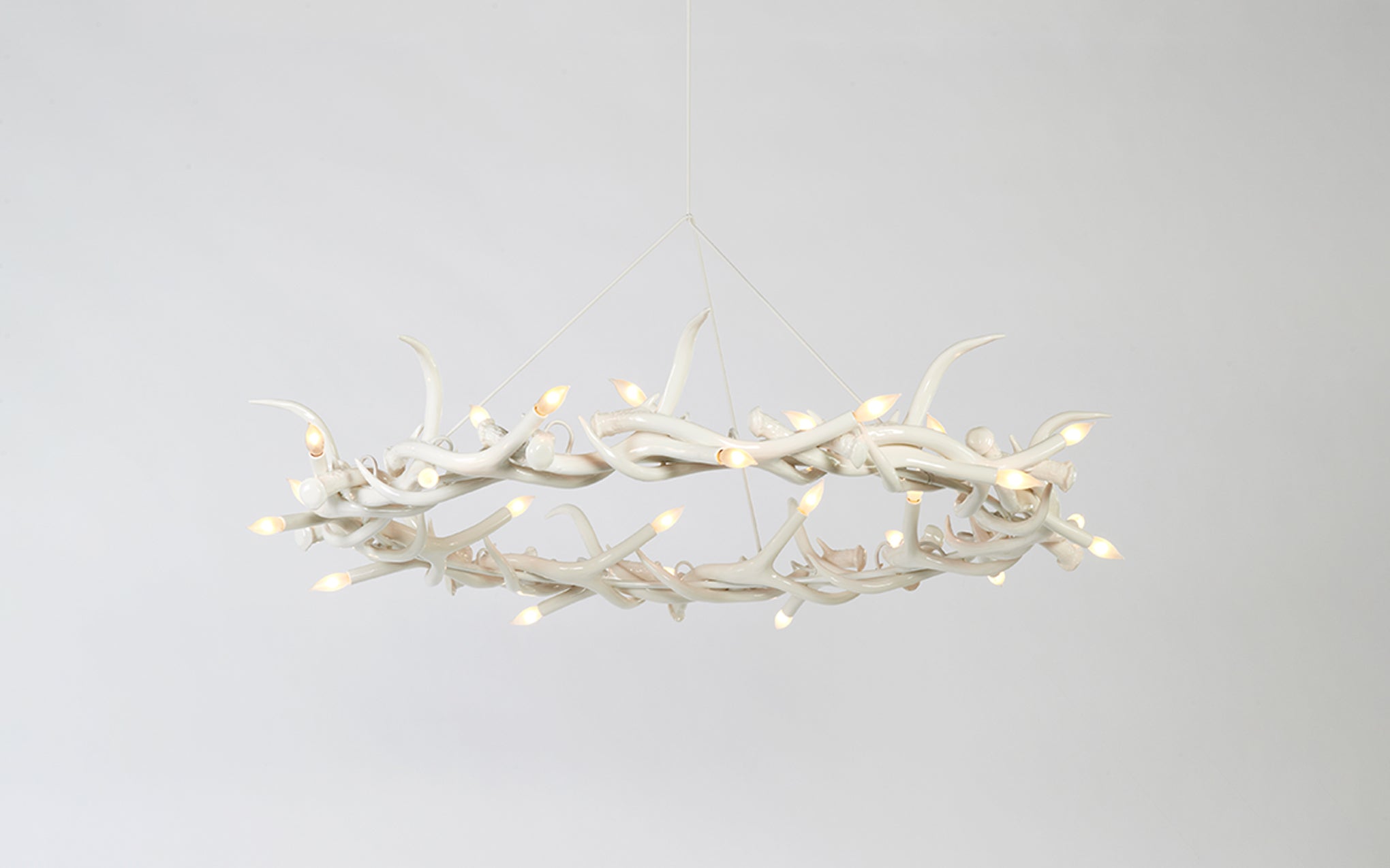 Superordinate Antler chandelier - 27 ring