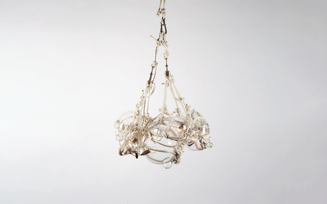 Knotty Bubbles chandelier - 1 Large, 6 Bubbles