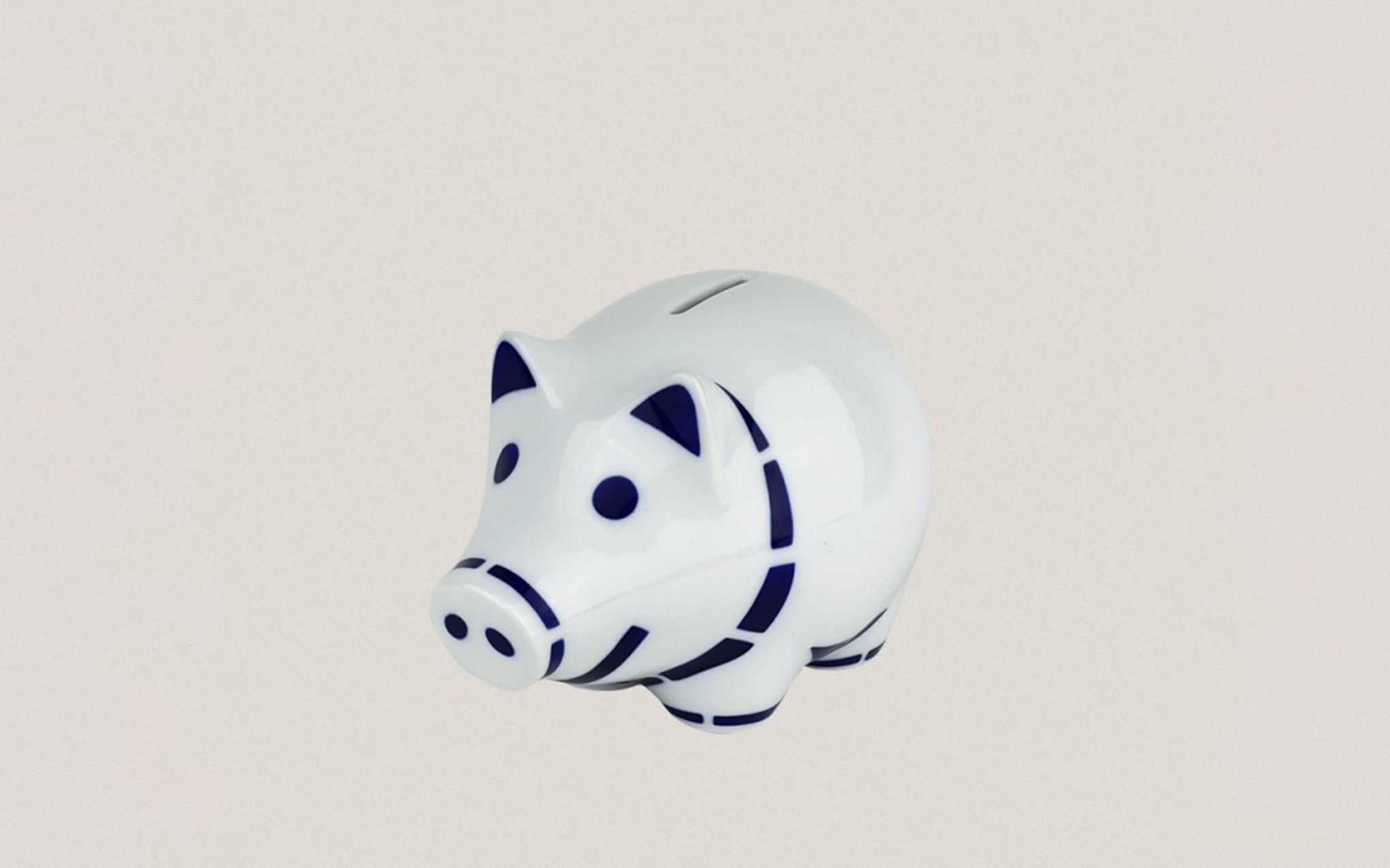 Porcelain figure - piggy bank