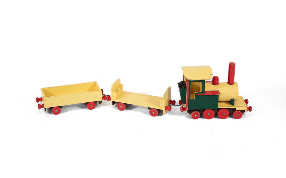 Vintage wooden train set - 3 pieces