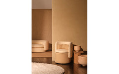 Group cocktail chair with fixed base