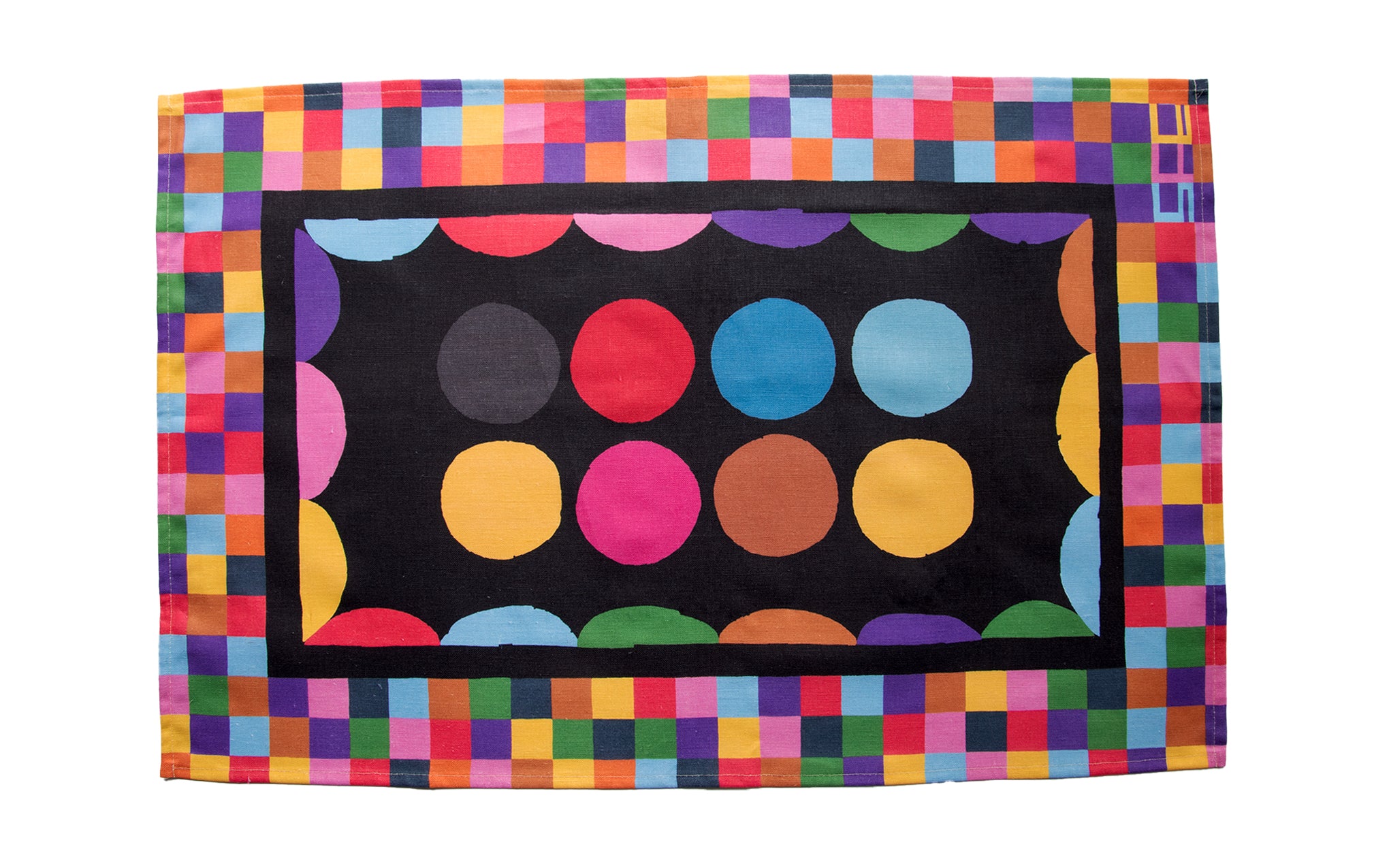 Colour Blocks tea towel