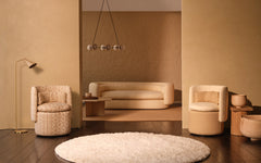 Group cocktail chair with fixed base