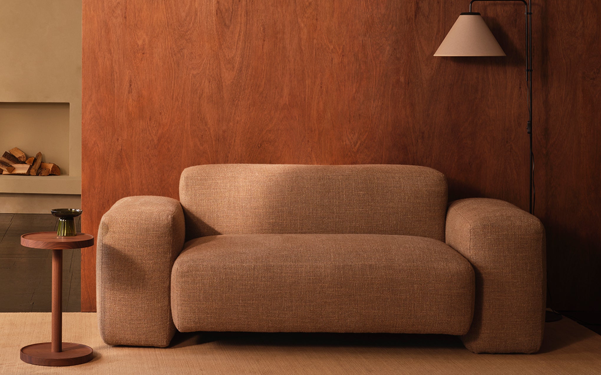 Overlap two seat sofa