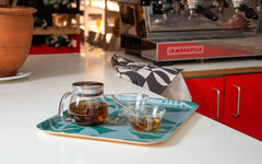 Brushstroke tea towel