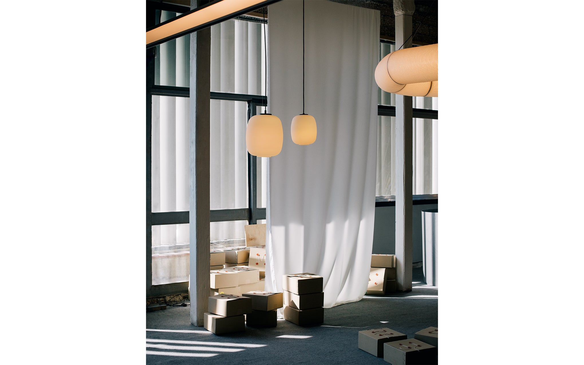 Globo Cestita pendant light