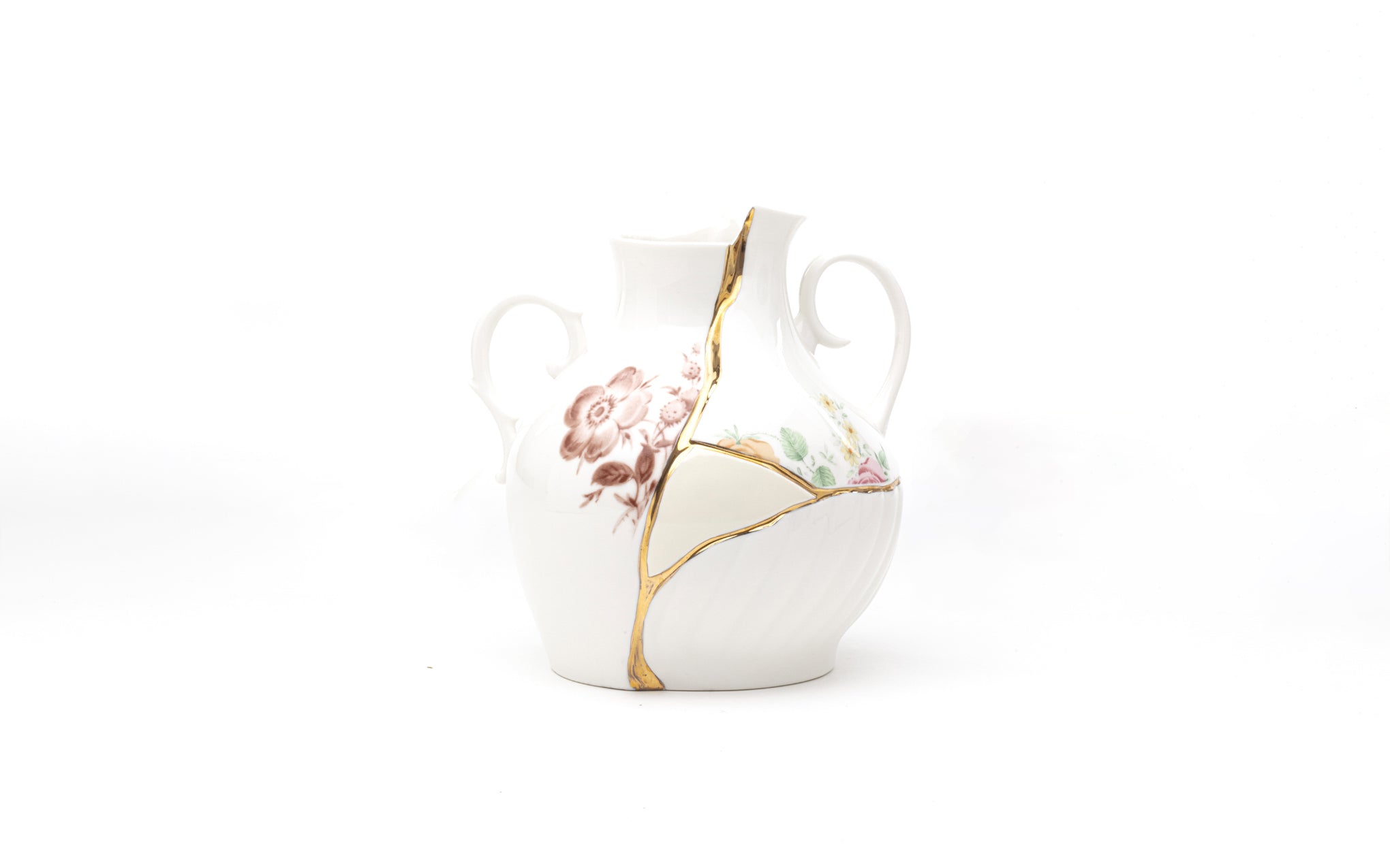 Kintsugi low vase by Seletti